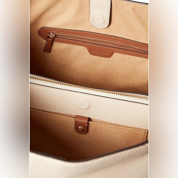 Kate Spade Knott Large Tote Like-New | colorblock ivory, tan, black - Picture 4 of 9